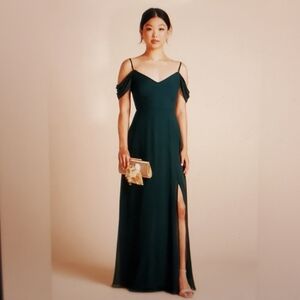 Birdy Grey Devin Elegant Emerald Green Evening Gown, Size Small